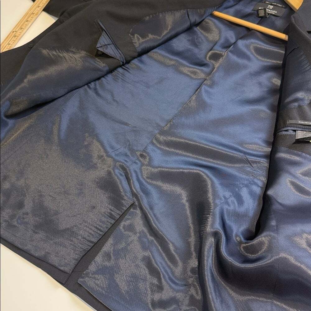 Scotch & Soda Elegant Midnight Blue Blazer Size Medium - Picture 7 of 7